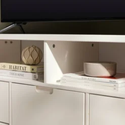 Cara Mid-Century Modern 3 Drawer Corner TV Stand For TVs Up To 58" - Saracina Home -Saracina Home GUEST c84185b3 2218 44f2 8f9f 46919812d8aa