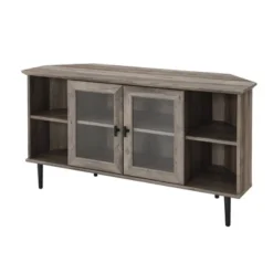 Modern Glass Door Corner TV Stand For TVs Up To 55" - Saracina Home 7 Modern Glass Door Corner TV Stand For TVs Up To 55" - Saracina Home -Saracina Home GUEST ca5f4244 6c1c 4685 9a43 3999677febf4