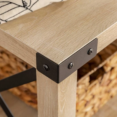 Sophie Rustic Industrial X Frame Entry Bench with 3 Cubbies - Saracina Home Sophie Rustic Industrial X Frame Entry Bench With 3 Cubbies - Saracina Home -Saracina Home GUEST cbe04d15 269b 4d8e a4b7 260334b08339