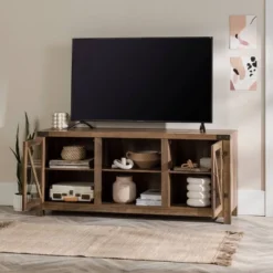 Clarabelle Transitional Glass Barn Door TV Stand For TVs Up To 65" - Saracina Home 10 Clarabelle Transitional Glass Barn Door TV Stand For TVs Up To 65" - Saracina Home -Saracina Home GUEST cbe410ed b33d 484d a495 b8350c009984