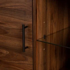 2 Door Mid-Century Modern Wood Storage TV Stand For TVs Up To 80" - Saracina Home -Saracina Home GUEST ce07f8dd f7aa 472e 9d1b c5ccbfbdb138