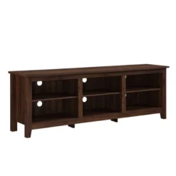 Transitional 6 Cubby Wood Open Storage Wood TV Stand For TVs Up To 80"- Saracina Home 8 Transitional 6 Cubby Wood Open Storage Wood TV Stand For TVs Up To 80"- Saracina Home -Saracina Home GUEST d09d53fd 86be 4590 8f8d 330fc60b11ce