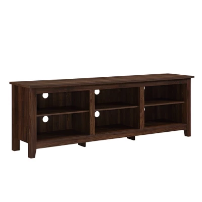 Transitional 6 Cubby Wood Open Storage Wood TV Stand for TVs up to 80"- Saracina Home Transitional 6 Cubby Wood Open Storage Wood TV Stand For TVs Up To 80"- Saracina Home -Saracina Home GUEST d09d53fd 86be 4590 8f8d 330fc60b11ce