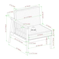 Saracina Home 4pc Modern Boho Eucalyptus Spindle Outdoor Sectional Set -Saracina Home GUEST d25a15f4 447f 4f84 84bf 6ce06bfe8c1a