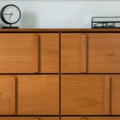 Modern Vertical Accent Solid Wood 6 Drawer Double Dresser - Saracina Home -Saracina Home GUEST d269526e 49c3 4238 a724 62b0006a4bd0