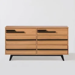 Modern 6 Drawer Double Dresser With Long Handles - Saracina Home 17 Modern 6 Drawer Double Dresser With Long Handles - Saracina Home -Saracina Home GUEST d4240551 ee83 45e1 8740 746170bdb79c