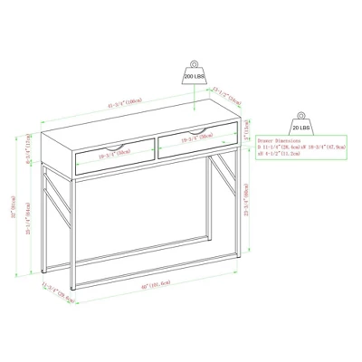 Faux Shagreen Modern 2 Drawer Entry Table - Saracina Home Faux Shagreen Modern 2 Drawer Entry Table - Saracina Home -Saracina Home GUEST d5102407 2f2e 4da9 8ae2 7d3e68d0f767