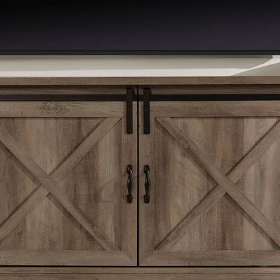 Clarabelle Double Sliding X Barn Door TV Stand for TVs up to 80" - Saracina Home Clarabelle Double Sliding X Barn Door TV Stand For TVs Up To 80" - Saracina Home -Saracina Home GUEST d56129e8 db34 4cea 80a2 7c38d92b504c