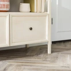 Farmhouse 3 Drawer Wood TV Stand For TVs Up To 65" - Saracina Home -Saracina Home GUEST d77774f4 3e5a 4a67 9f72 0016110a90cd