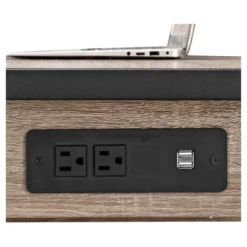 60" Industrial Transitional Tech Desk With USB - Saracina Home 3 60" Industrial Transitional Tech Desk With USB - Saracina Home -Saracina Home GUEST dafb610c 7c51 4666 bc1f 776320eeea76