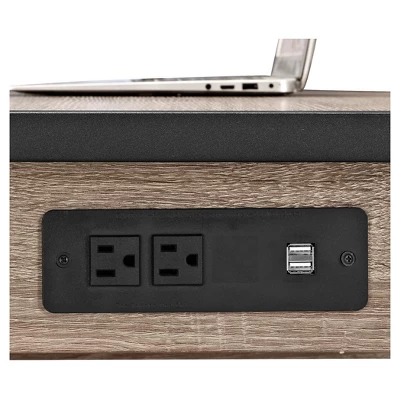 60" Industrial Transitional Tech Desk with USB - Saracina Home 60" Industrial Transitional Tech Desk With USB - Saracina Home -Saracina Home GUEST dafb610c 7c51 4666 bc1f 776320eeea76