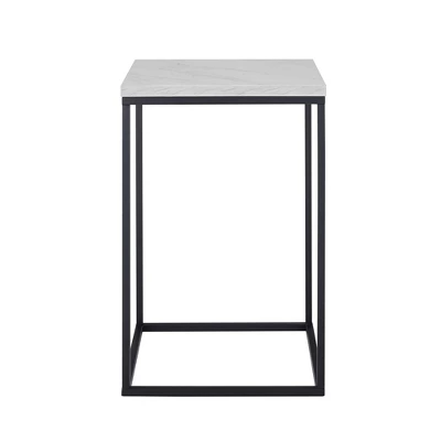 Owen Urban Open Box Frame Side Table Faux White Marble - Saracina Home Owen Urban Open Box Frame Side Table Faux White Marble - Saracina Home -Saracina Home GUEST db13f698 36bf 4995 8dd6 5ef82875cc56