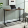 Maxwell Modern Glam Simple Y Leg Writing Desk Dark Walnut - Saracina Home