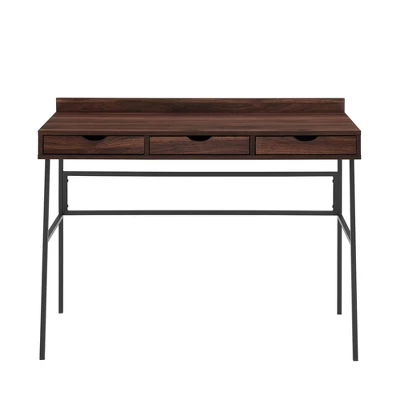 3 Drawer Angled Writing Desk with Cord Management Slots - Saracina Home 3 Drawer Angled Writing Desk With Cord Management Slots - Saracina Home -Saracina Home GUEST ddbe1c37 8dfd 4d71 935c 6c9c23d1ed99