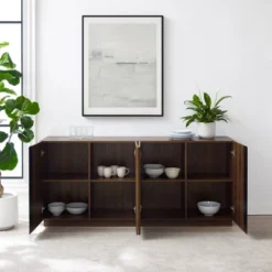 Contemporary Storage With 4 Doors Sideboard - Saracina Home 4 Contemporary Storage With 4 Doors Sideboard - Saracina Home -Saracina Home GUEST dde73520 bee9 4841 b01e afd30233f4c4