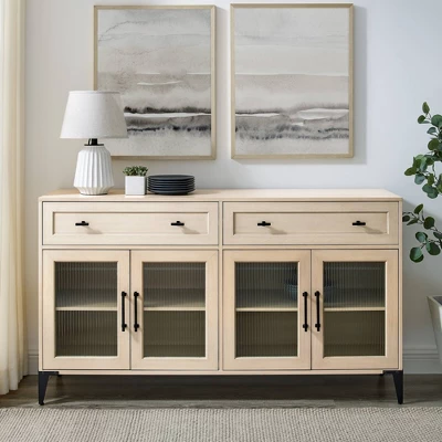 4 Door Reeded Glass Storage Sideboard - Saracina Home 4 Door Reeded Glass Storage Sideboard - Saracina Home -Saracina Home GUEST e047ad74 6034 49fe b7a4 7b53e219da87
