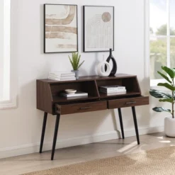Modern 2 Drawer Angled Console Table - Saracina Home -Saracina Home GUEST e0b93a76 c480 46a3 b0f5 40702f1eaac3