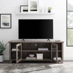Rustic Transitional 2 Door TV Stand For TVs Up To 65" - Saracina Home 6 Rustic Transitional 2 Door TV Stand For TVs Up To 65" - Saracina Home -Saracina Home GUEST e0f2d6d1 289a 42ad ae2d d0c60521cafd
