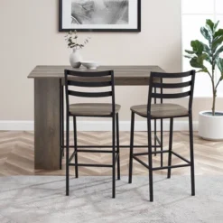 3pc Counter Height Drop Leaf Dining Set Gray Wash - Saracina Home 2 3pc Counter Height Drop Leaf Dining Set Gray Wash - Saracina Home -Saracina Home GUEST e22cbfa9 8d5c 4f5b 8e8e 693bbfc7e5ae