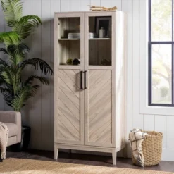 68" Boho Modern Tall Storage Wood Cabinet - Saracina Home 12 68" Boho Modern Tall Storage Wood Cabinet - Saracina Home -Saracina Home GUEST e4df942e b8a2 4dc0 af20 e72b381ae0f6