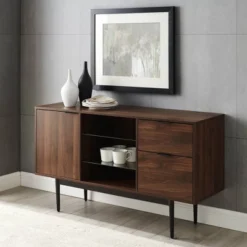 Timothy Modern Lifted Triple Storage Sideboard Dark Walnut - Saracina Home 2 Timothy Modern Lifted Triple Storage Sideboard Dark Walnut - Saracina Home -Saracina Home GUEST e4e0c502 8dfa 4daf bdd7 3726f1f0be20