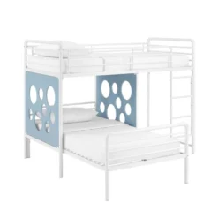 Twin Modern Cut-Out L-Shaped Metal Bunk Bed - Saracina Home 5 Twin Modern Cut-Out L-Shaped Metal Bunk Bed - Saracina Home -Saracina Home GUEST e5b6d37d bb29 4c03 8154 e0b12e31cd74