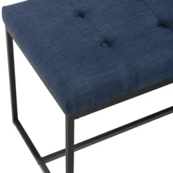 48" Upholstered Bench With Metal Base - Saracina Home 4 48" Upholstered Bench With Metal Base - Saracina Home -Saracina Home GUEST e86736d5 1eb4 4a4f b5b4 fc8a21b2bb9a