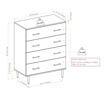 Higgins Modern Vertical 4 Drawer Dresser - Saracina Home Higgins Modern Vertical 4 Drawer Dresser - Saracina Home -Saracina Home GUEST e9430653 a550 40cb 9c0b 0caa8befd1d7