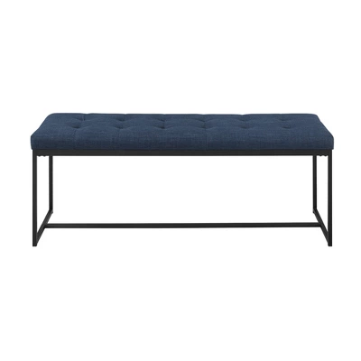 48" Upholstered Bench with Metal Base - Saracina Home 48" Upholstered Bench With Metal Base - Saracina Home -Saracina Home GUEST e9c48d5c f015 4ec3 a18f 1b402d2cb46b
