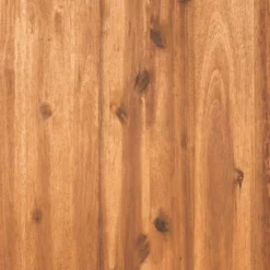 Galia Square Leg Acacia Wood Patio Loveseat With Cushions - Brown - Saracina Home -Saracina Home GUEST ec127112 6bfe 4841 b659 fc211a64e97e 1