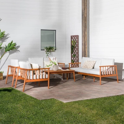 5pc Modern Boho Outdoor Eucalyptus Spindle Chat Set - Saracina Home 5pc Modern Boho Outdoor Eucalyptus Spindle Chat Set - Saracina Home -Saracina Home GUEST ec2623ec 34f4 41cb 8e90 16e2ec7c06ef