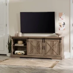 Clarabelle Double Sliding X Barn Door TV Stand For TVs Up To 80" - Saracina Home 2 Clarabelle Double Sliding X Barn Door TV Stand For TVs Up To 80" - Saracina Home -Saracina Home GUEST ecc5045d abe5 4c9d 9af7 fad5721fd77e