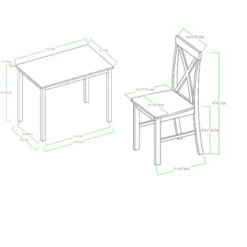 5pc Contemporary Transitional Dining Set - Saracina Home -Saracina Home GUEST f17d8d51 8407 4e37 95b5 1e9af738d019