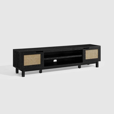 Modern Boho Storage TV Stand for TVs up to 80" with Rattan Doors - Saracina Home Modern Boho Storage TV Stand For TVs Up To 80" With Rattan Doors - Saracina Home -Saracina Home GUEST f2124892 302c 4105 9639 a8f41579c747