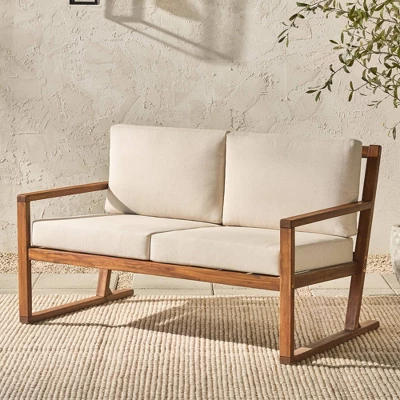 Saracina Home Modern Slat -Back Acacia Outdoor Bench with Cushions Saracina Home Modern Slat -Back Acacia Outdoor Bench With Cushions -Saracina Home GUEST f26f9341 d904 49fd aa5c 4dd1f48a64ff