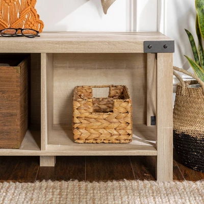 Sophie Rustic Industrial X Frame Entry Bench with 3 Cubbies - Saracina Home Sophie Rustic Industrial X Frame Entry Bench With 3 Cubbies - Saracina Home -Saracina Home GUEST f273874b 442e 495a b6a5 b822cc4c15d2