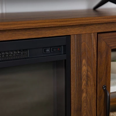 Tasi Transitional Farmhouse Glass Window Pane Door with Electric Fireplace TV Stand for TVs up to 80" - Saracina Home Tasi Transitional Farmhouse Glass Window Pane Door With Electric Fireplace TV Stand For TVs Up To 80" - Saracina Home -Saracina Home GUEST f2bf4640 59b6 4e64 993e ea372d489959