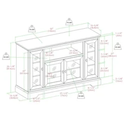 Glass Door Traditional Highboy TV Stand For TVs Up To 58" - Saracina Home 3 Glass Door Traditional Highboy TV Stand For TVs Up To 58" - Saracina Home -Saracina Home GUEST f49f0d1b 3246 4edd 978c 1ac84957f82b
