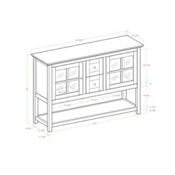Tasi Transitional Buffet With Lower Shelf TV Stand For TVs Up To 58" - Saracina Home 3 Tasi Transitional Buffet With Lower Shelf TV Stand For TVs Up To 58" - Saracina Home -Saracina Home GUEST f5204cb0 d6b1 4f04 8bff d0f10edf174e