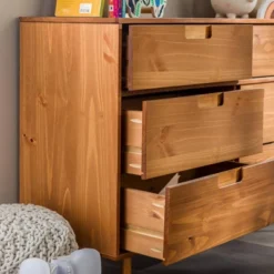 Mid-Century Modern Groove Wood 6 Drawer Dresser - Saracina Home 11 Mid-Century Modern Groove Wood 6 Drawer Dresser - Saracina Home -Saracina Home GUEST f9bd8993 f93b 434b 8867 ea1b26a2b9dc