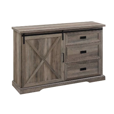 Orson Transitional Sliding X Barn Door Sideboard with 3 Drawers - Saracina Home Orson Transitional Sliding X Barn Door Sideboard With 3 Drawers - Saracina Home -Saracina Home GUEST fbff58a4 1ce2 4b2c a983 581892779b52