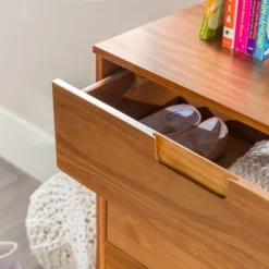 Mid-Century Modern Groove Wood 6 Drawer Dresser - Saracina Home 12 Mid-Century Modern Groove Wood 6 Drawer Dresser - Saracina Home -Saracina Home GUEST fcb730ab 9952 4f83 9614 24322242cf6c