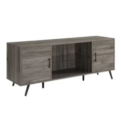 2 Door Mid-Century Modern Wood Storage TV Stand For TVs Up To 65" - Saracina Home 12 2 Door Mid-Century Modern Wood Storage TV Stand For TVs Up To 65" - Saracina Home -Saracina Home GUEST fdbaa559 01a2 420c b9f9 1eddb90512df