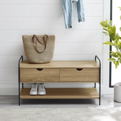 Modern 2 Drawer Storage Entry Bench - Saracina Home Modern 2 Drawer Storage Entry Bench - Saracina Home -Saracina Home GUEST ff73ef59 928e 4602 95b8 2a95ea0472fb